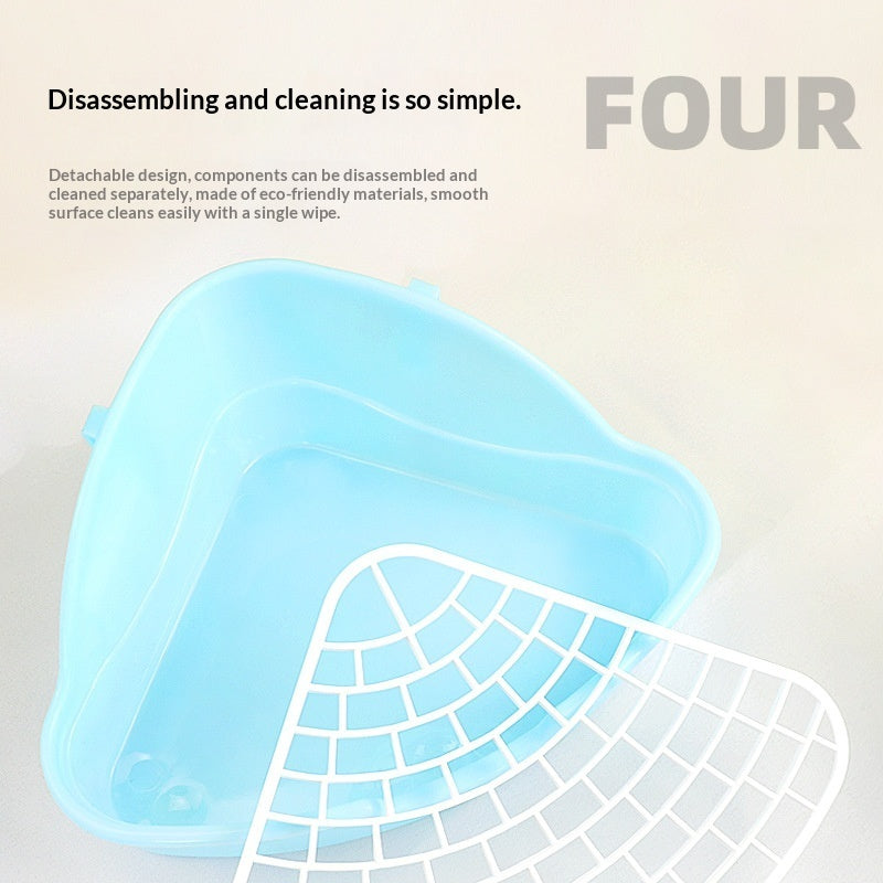 Pet Bunny Triangle Toilet Supplies Potty